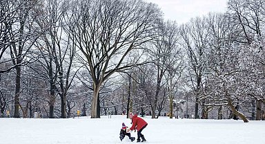 New York'ta son 2 yılın en fazla kar yağışı