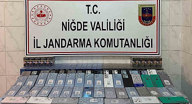 Niğde'de 78 adet kaçak cep telefonu yakalandı