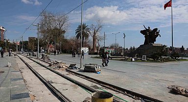 Nostalji tramvay hattı çalışmaları hızla ilerliyor