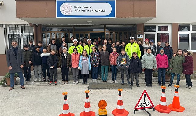 Öğrencilere trafik eğitimi