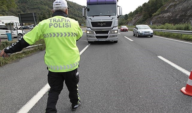 Ordu'da bir haftada 14 binden fazla araç denetlendi
