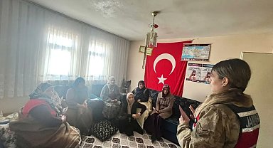 Palandöken Kaymakamlığı'ndan kadınlara KADES bilgilendirmesi