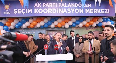 Palandöken'de miting gibi SKM açılışı
