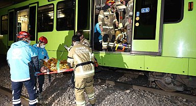 Raydan çıkan vagonda uluslararası tatbikat