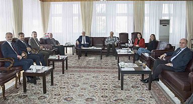 Rektör Çomaklı, Prof. Dr. Peker'i ağırladı