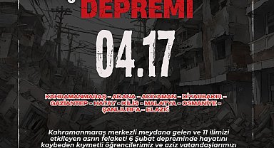Rektör Özölçer'den Asrın Felaketi 2023 Kahramanmaraş depremlerini anma mesajı