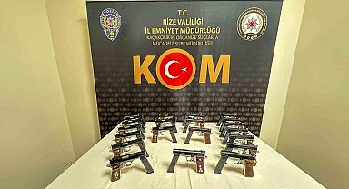 Rize'de silah kaçakçılığı operasyonu