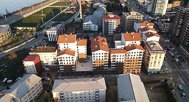 Rize'de yıkılan Pisa Kuleleri'nin yerine yapılan binalar tamamlandı