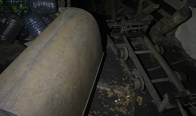 Ruhsatsız işletilen maden ocağı imha edildi