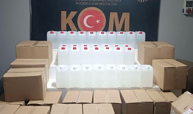 Sahte alkol üreten şahıslar yakalandı