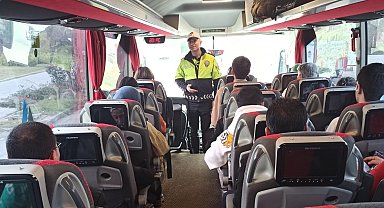 Samsun'da 30 binden fazla yolcuya emniyet kemerinin önemi anlatıldı