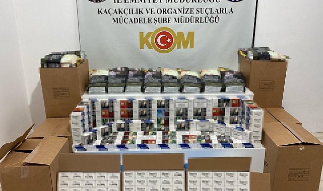 Samsun'da 50 bin adet makaron ve 100 kilo sahte bandrollü tütün ele geçirildi