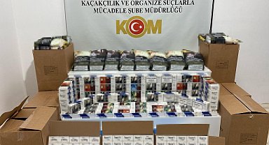 Samsun'da 50 bin adet makaron ve 100 kilo sahte bandrollü tütün ele geçirildi