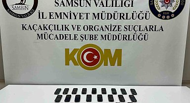 Samsun'da gümrük kaçağı cep telefonu ele geçirildi