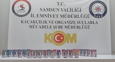 Samsun'da gümrük kaçağı elektronik sigara ele geçirildi