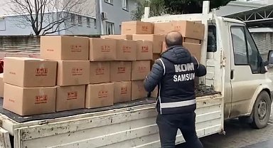 Samsun'da kaçak içki üretiminde kullanılan 1 ton etil alkol ele geçirildi