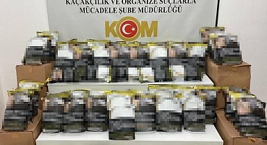 Samsun'da kaçak tütün mamulleri ele geçirildi