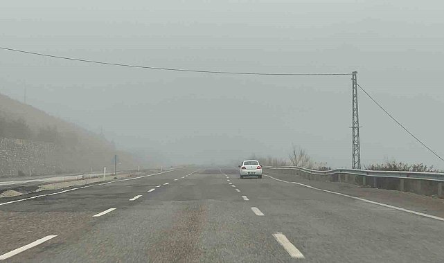 Şanlıurfa - Adıyaman kara yolunda yoğun sis