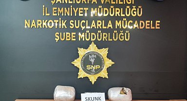 Şanlıurfa'da 4 kilogram skunk ele geçirildi: 1 gözaltı