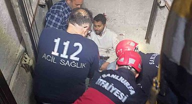 Şanlıurfa'da asansör boşluğuna düşen genç yaralandı