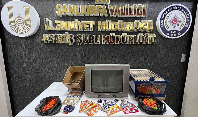 Şanlıurfa'da kumar operasyonu: 5 gözaltı