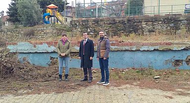 Sarıgöl'de bir okulun daha yıkımı gerçekleştirildi