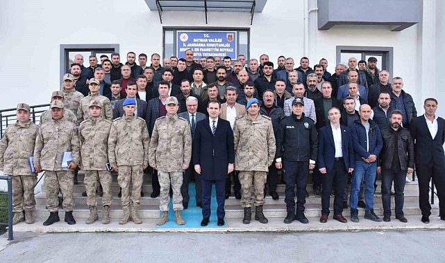 Sason Kaymakamı, güvenlik korucularını dinledi