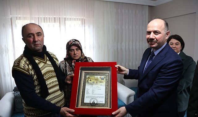 Şehit ailesine "Şehadet Beratı" takdim edildi