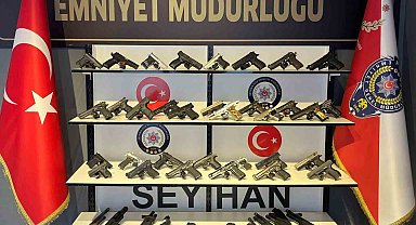 Seyhan polisi 53 silah ele geçirdi, aranan 281 kişiyi de yakaladı