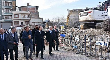 Siirt Valisi Kızılkaya, kentsel dönüşüm çalışmalarını yerinde inceledi