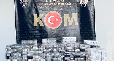 Siirt'te 4 bin 70 paket gümrük kaçağı sigara ele geçirildi
