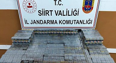 Siirt'te bin 100 paket kaçak sigara ele geçirildi