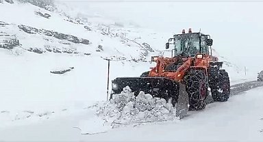 Siirt'te kardan yolda mahsur kalan 25 araç kurtarıldı