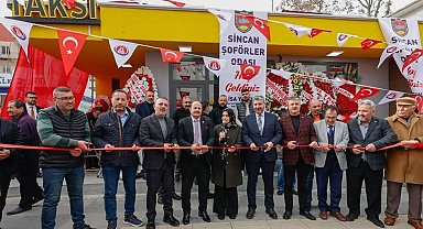 Sincan Belediye Başkanı Ercan 'Vatan Taksi Durağı'nın açılışını yaptı