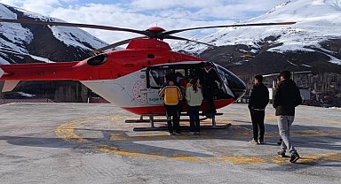 Şırnak ve Bahçesaray'da ambulans helikopter bebek hastalar için havalandı