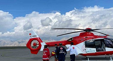 Şırnak'ta 12 yaşındaki çocuk ambulans helikopterle Diyarbakır'a sevk edildi
