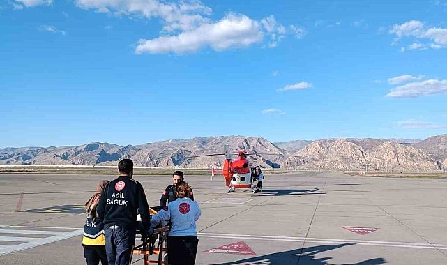 Şırnak'ta 37 günlük bebek ambulans helikopterle Elazığ'a sevk edildi