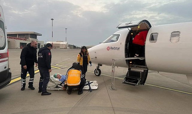 Şırnak'ta 77 yaşındaki hasta, ambulans uçakla Ankara'ya sevk edildi