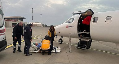 Şırnak'ta 77 yaşındaki hasta, ambulans uçakla Ankara'ya sevk edildi