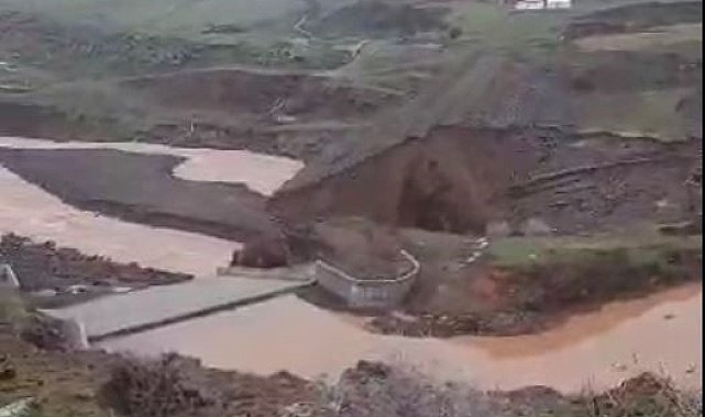Siverek'te şiddetli yağış nedeniyle sulama barajı patladı