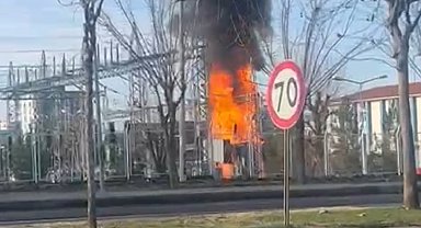 Siverek'te trafo merkezinde korkutan yangın