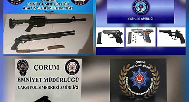 Şok uygulamada 25 silah ele geçirildi