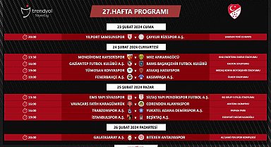 Süper Lig'de 27, 28, 29, 30. hafta maçlarının programı açıklandı