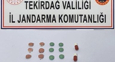 Şüphelinin üzerinden uyuşturucu hap çıktı