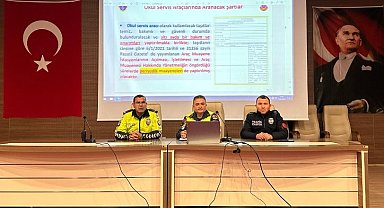 Tavşanlı'da okul servis sürücülerine eğitim verildi