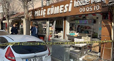 Tavuk ürünleri satan işyerinde patlama oldu