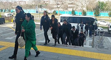 Tekirdağ merkezli 7 ildeki "KAFES-36" operasyonunda 18 kişi adliyede