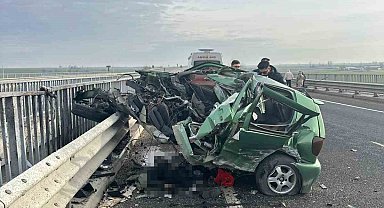Tekirdağ'da feci kaza: 1 ölü