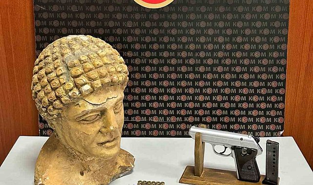 Tekirdağ'da heykel ve sikkeler ele geçirildi