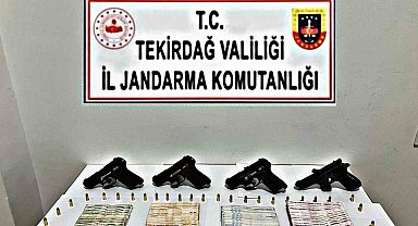 Tekirdağ'da silah ve uyuşturucu operasyonu